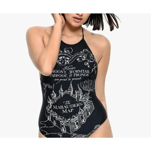 Harry Potter Marauder's Map Swimsuit - Picture 1 of 16